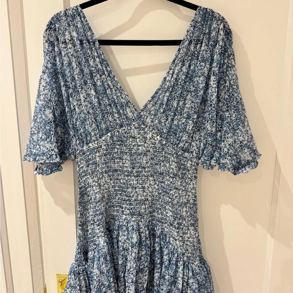 byTiMo Blue Ruffle Gown - Picture 4 of 9